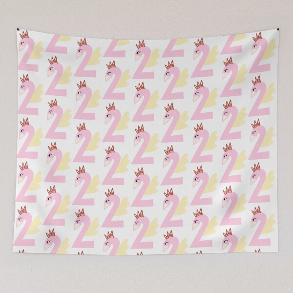 Item preview, Hand drawn number two pink pastel  designed and sold by Tanapan2529.