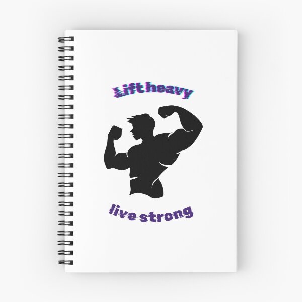 Item preview, Lift Heavy Live Strong Glitch Effect Fitness Graphic designed and sold by Varkajia.