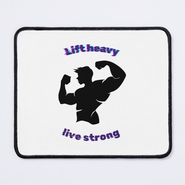Item preview, Lift Heavy Live Strong Glitch Effect Fitness Graphic designed and sold by Varkajia.