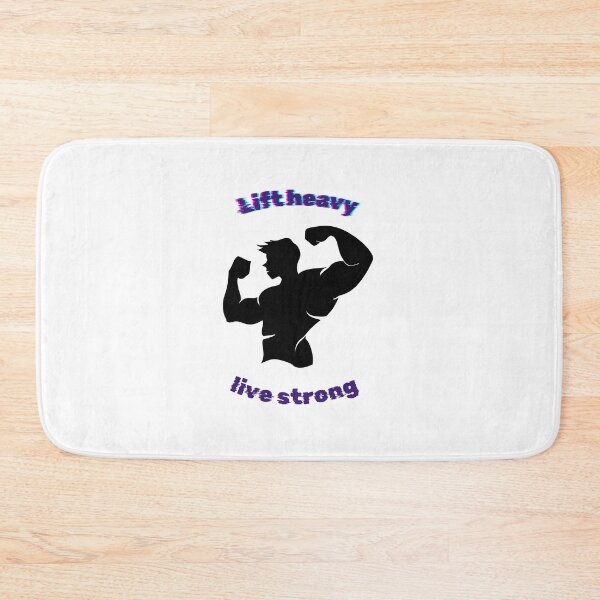 Item preview, Lift Heavy Live Strong Glitch Effect Fitness Graphic designed and sold by Varkajia.