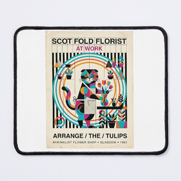 Item preview, Scottish Fold Florist designed and sold by PictoVibe.