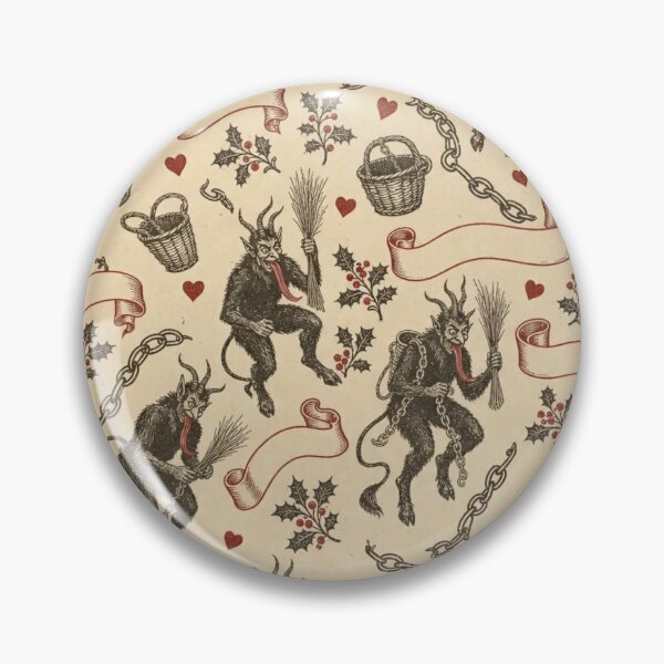 Artikelvorschau, Gruss vom Krampus Holzschnitt-Breitblatt | Alpiner Weihnachtsteufel-Blockdruck entworfen und verkauft von StickyGuys.