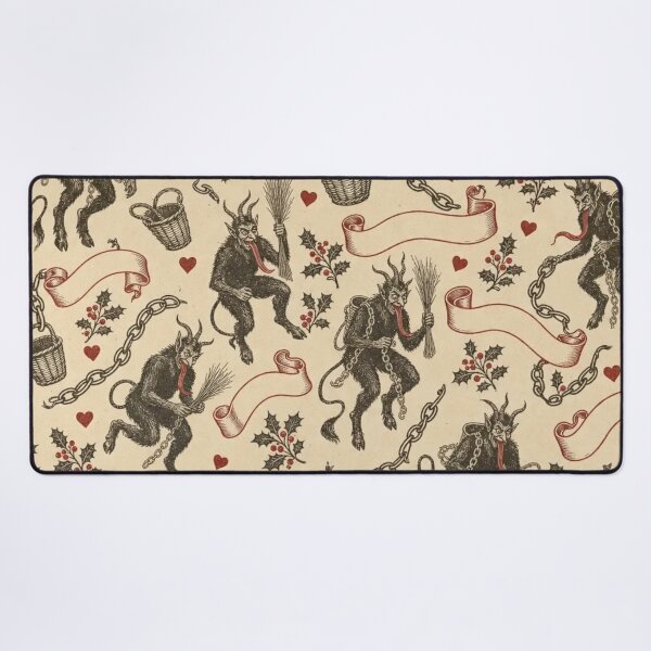 Item preview, Gruss vom Krampus Woodcut Broadsheet | Alpine Christmas Devil Block Print designed and sold by StickyGuys.