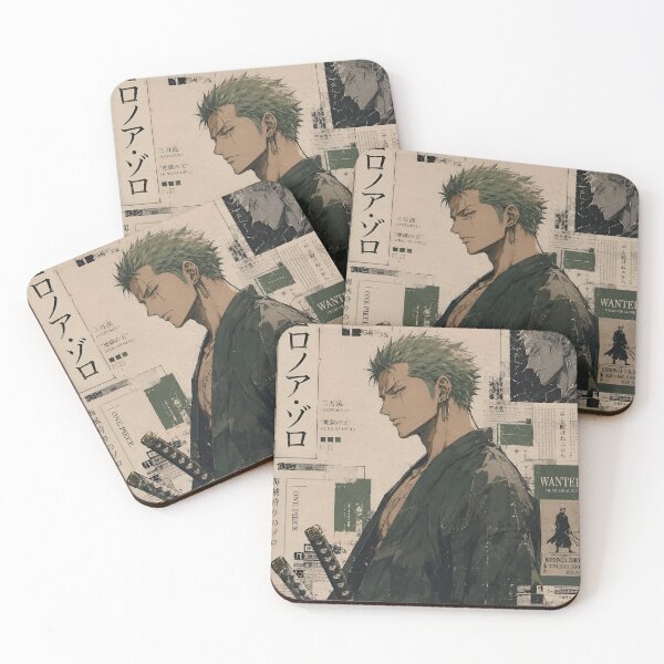 Item preview, Zoro | Three Sword Samurai Aesthetic – Dark Japanese Manga Style Warrior designed and sold by Dyan4.
