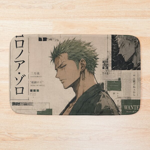 Item preview, Zoro | Three Sword Samurai Aesthetic – Dark Japanese Manga Style Warrior designed and sold by Dyan4.