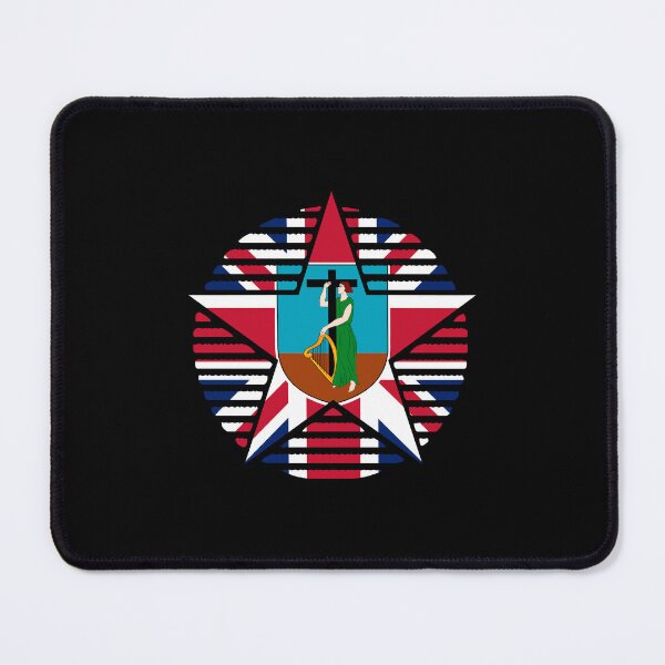 Item preview, Retro Montserrat Flag Star MS designed and sold by shitpostee.