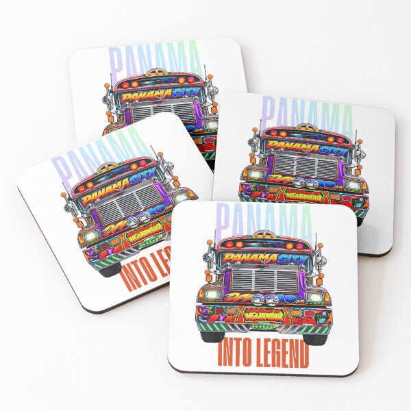 Item preview, Diablo Rojo Panama City - Iconic Urban Bus Art designed and sold by Emmafeystilo.