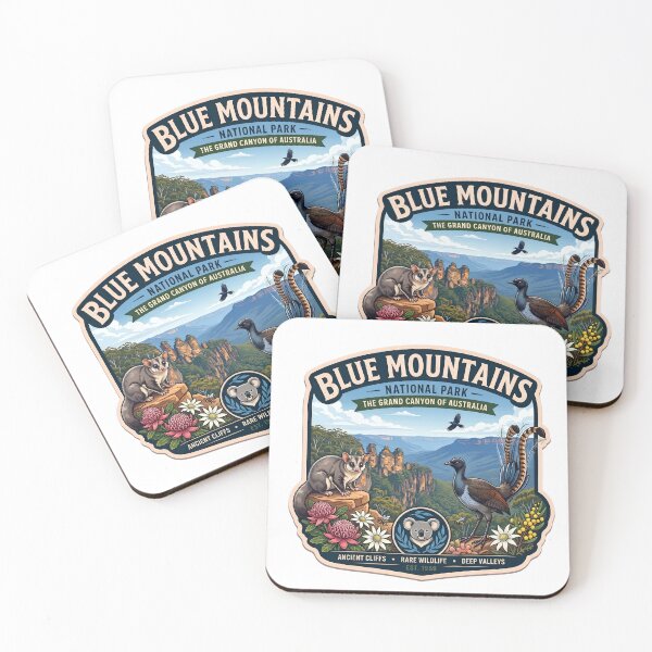 Item preview, Vintage Blue Mountains National Park Australia Wildlife Badge designed and sold by LittleArij.