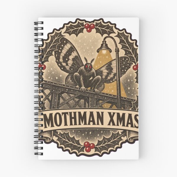 Item preview, Mothman Xmas Sighting Card | Retro Cryptid Christmas Slogan designed and sold by StickyGuys.