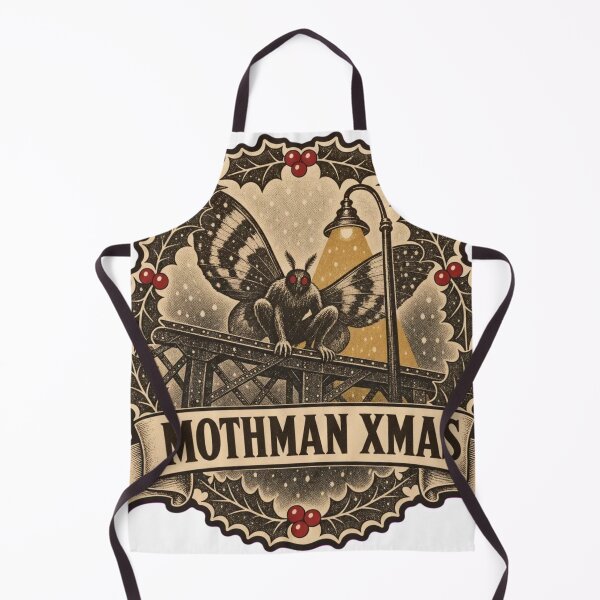Item preview, Mothman Xmas Sighting Card | Retro Cryptid Christmas Slogan designed and sold by StickyGuys.