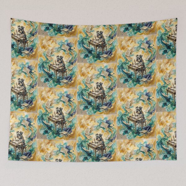 Item preview, Schnauzer Poet designed and sold by PictoVibe.