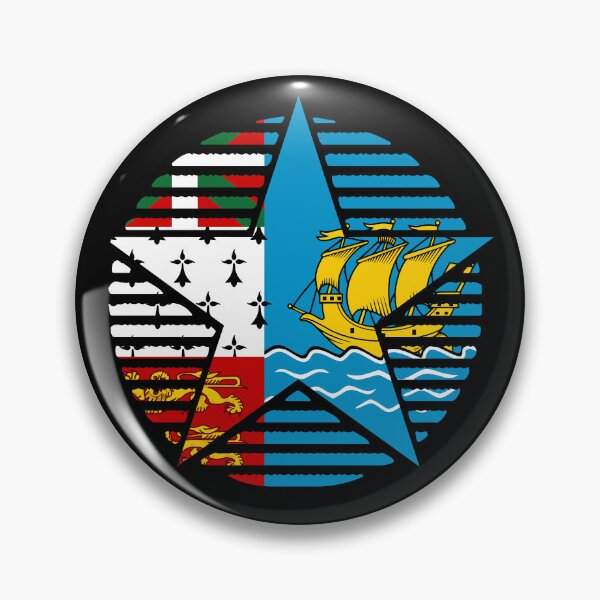 Item preview, Retro Saint Pierre and Miquelon Flag Star PM designed and sold by shitpostee.