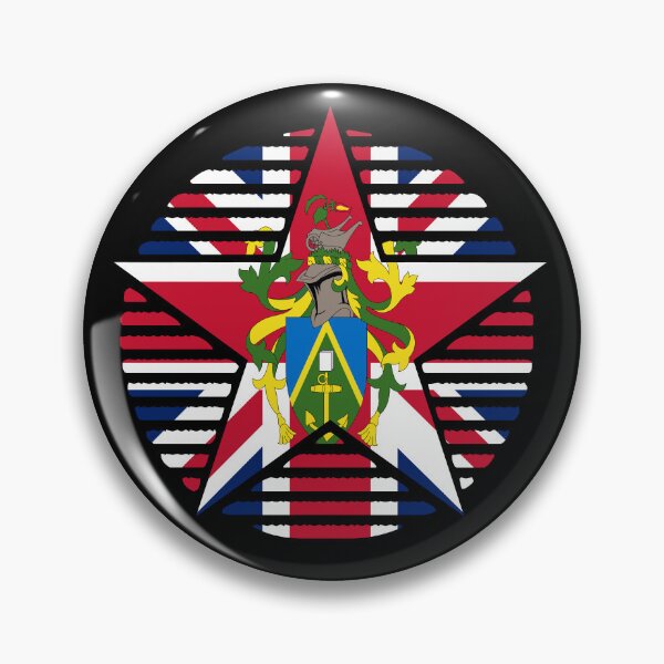 Item preview, Retro Pitcairn Islands Flag Star PN designed and sold by shitpostee.