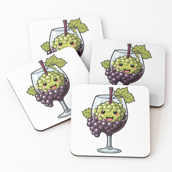 Item preview, Cute Wine Glass Character with Grapes Pop Art Halftone Style – Wine lover gift designed and sold by michallechowicz.