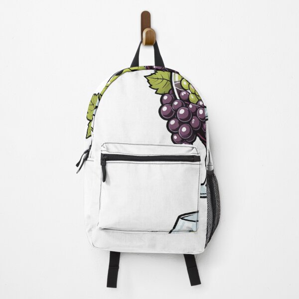 Item preview, Cute Wine Glass Character with Grapes Pop Art Halftone Style – Wine lover gift designed and sold by michallechowicz.