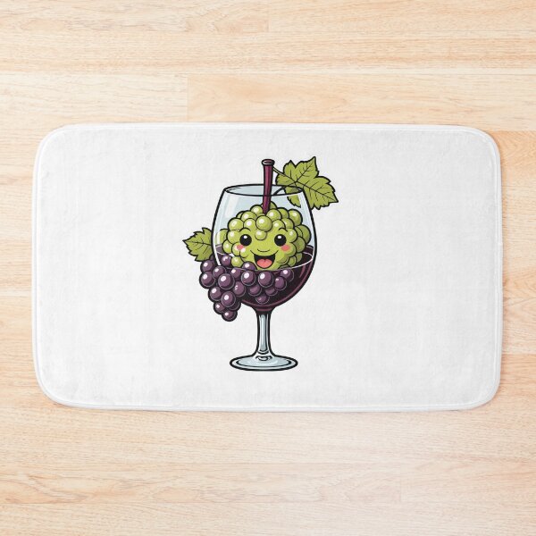 Item preview, Cute Wine Glass Character with Grapes Pop Art Halftone Style – Wine lover gift designed and sold by michallechowicz.