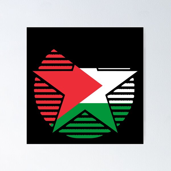 Item preview, Retro Palestine Flag Star PS designed and sold by shitpostee.