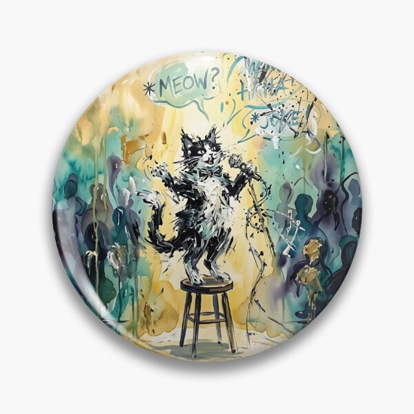 Item preview, Tuxedo Cat Comedian designed and sold by PictoVibe.