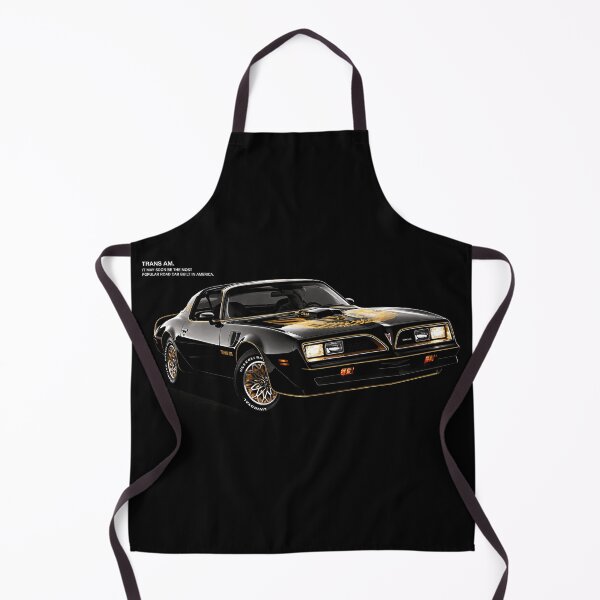 Artikelvorschau, 1977 Pontiac Trans Am T/A 6.6 – Schwarze und goldene Muscle-Car-Kunst entworfen und verkauft von Stinky Lincy's Apparel Company.