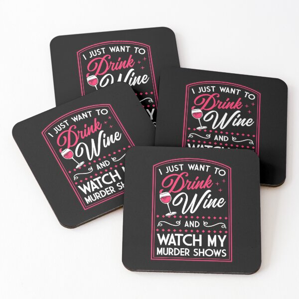 Item preview, Drink Wine Watch Murder Shows Graphic designed and sold by pankecibolay.