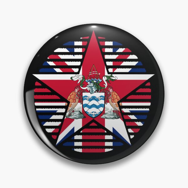 Item preview, Retro Ascension Island Flag Star SH-AC designed and sold by shitpostee.