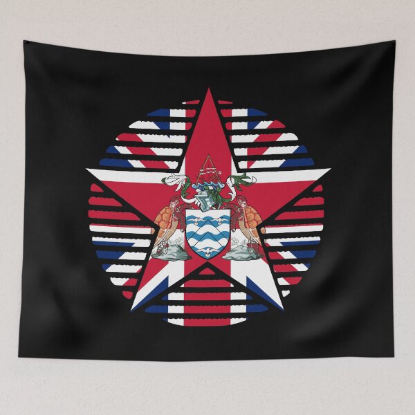 Item preview, Retro Ascension Island Flag Star SH-AC designed and sold by shitpostee.