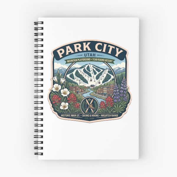 Item preview, Vintage Park City Utah Ski Resort Mountain Hiking Badge designed and sold by LittleArij.