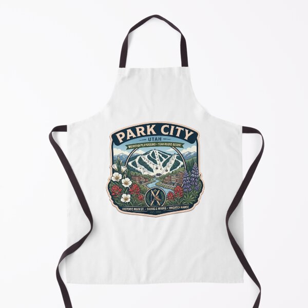 Item preview, Vintage Park City Utah Ski Resort Mountain Hiking Badge designed and sold by LittleArij.