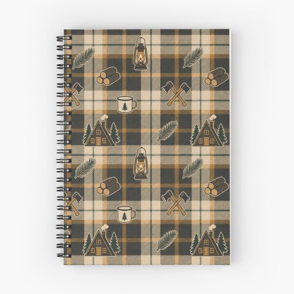 Item preview, Cabincore Lantern Wool Plaid | Cozy Winter Cabin Repeat Pattern designed and sold by StickyGuys.