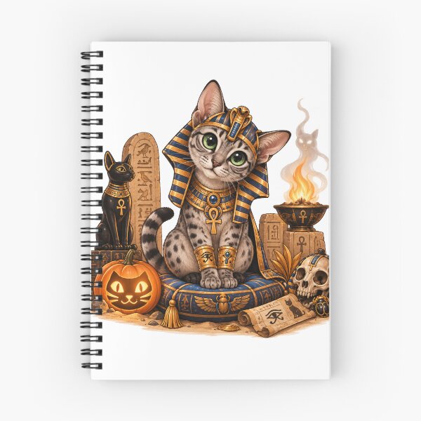 Item preview, Cute Egyptian Mau Pharaoh Cat Halloween designed and sold by NoExcusesTraveller .