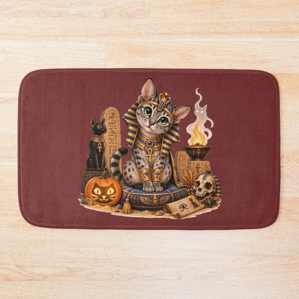 Item preview, Cute Egyptian Mau Pharaoh Cat Halloween designed and sold by NoExcusesTraveller .