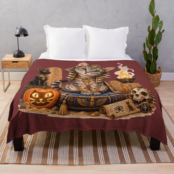 Item preview, Cute Egyptian Mau Pharaoh Cat Halloween designed and sold by NoExcusesTraveller .