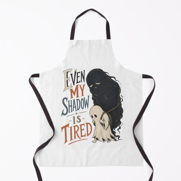 Item preview, Even My Shadow Is Tired – Funny Ghost Dark Humor Halloween designed and sold by CalmDownZone ⭐️⭐️⭐️⭐️⭐️.