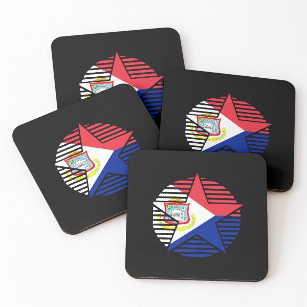 Item preview, Retro Sint Maarten Flag Star SX designed and sold by shitpostee.