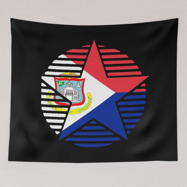 Item preview, Retro Sint Maarten Flag Star SX designed and sold by shitpostee.