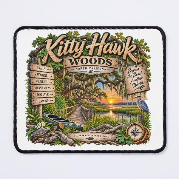 Item preview, Kitty Hawk NC Maritime Woods designed and sold by The Coastal Route.