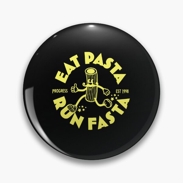 Item preview, Eat Pasta Run Fasta Retro Cartoon Rigatoni designed and sold by battinvkandong.