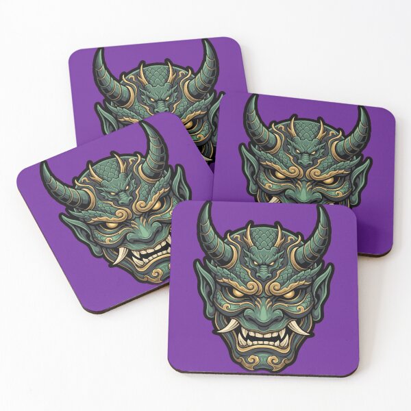 Item preview, Green Oni Dragon Demon Mask designed and sold by Pixel-Perfecto.