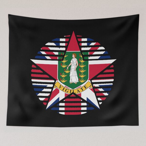 Item preview, Retro British Virgin Islands Flag Star VG designed and sold by shitpostee.