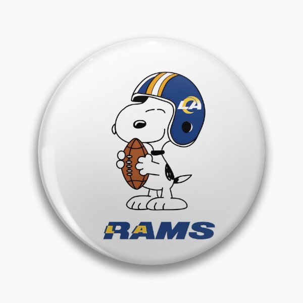 Item preview, Snoopy Rams Football Helmet designed and sold by Odd-Rainbow-Ink.
