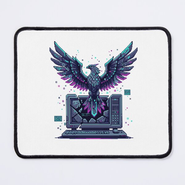 Item preview, Cyber Phoenix Pixel Art designed and sold by Ahmedmego.