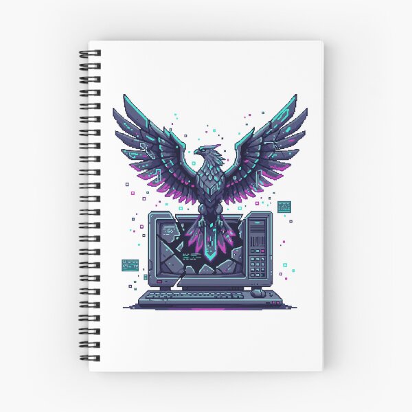 Item preview, Cyber Phoenix Pixel Art designed and sold by Ahmedmego.