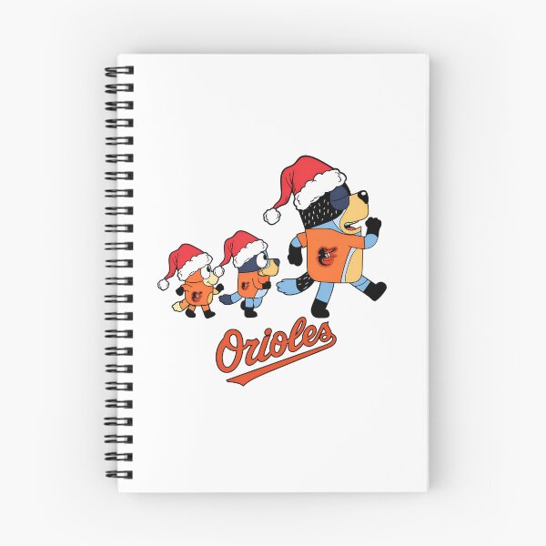 Item preview, Bluey Characters in Santa Hats and Orioles  designed and sold by Odd-Rainbow-Ink.
