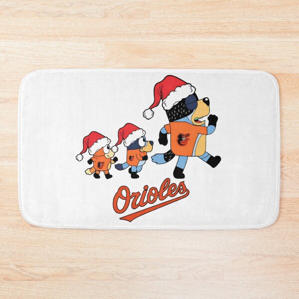 Item preview, Bluey Characters in Santa Hats and Orioles  designed and sold by Odd-Rainbow-Ink.