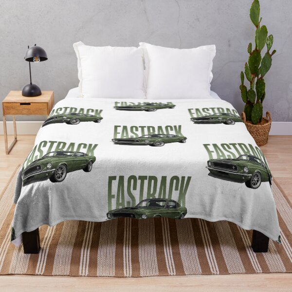 Item preview, Dark Green 1968 Ford Mustang Fastback Classic Muscle Car Vector Art designed and sold by Motorline44.