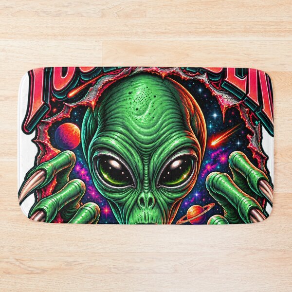 Item preview, Cosmic Alien Encounter – Retro Sci Fi Creature Art designed and sold by Lock_Design.