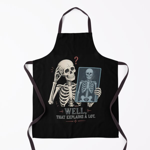 Item preview, Well, That Explains a Lot – Funny Skeleton X-Ray Halloween designed and sold by CalmDownZone ⭐️⭐️⭐️⭐️⭐️.