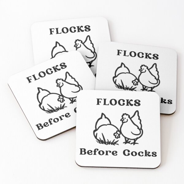 Item preview, Flocks Before Cocks designed and sold by AmongTheWillows.