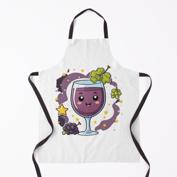 Item preview, Cute Wine Glass Character with Grapes Galaxy Space Style – Wine lover gift designed and sold by michallechowicz.
