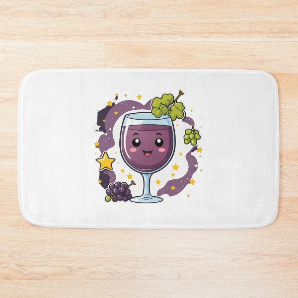 Item preview, Cute Wine Glass Character with Grapes Galaxy Space Style – Wine lover gift designed and sold by michallechowicz.